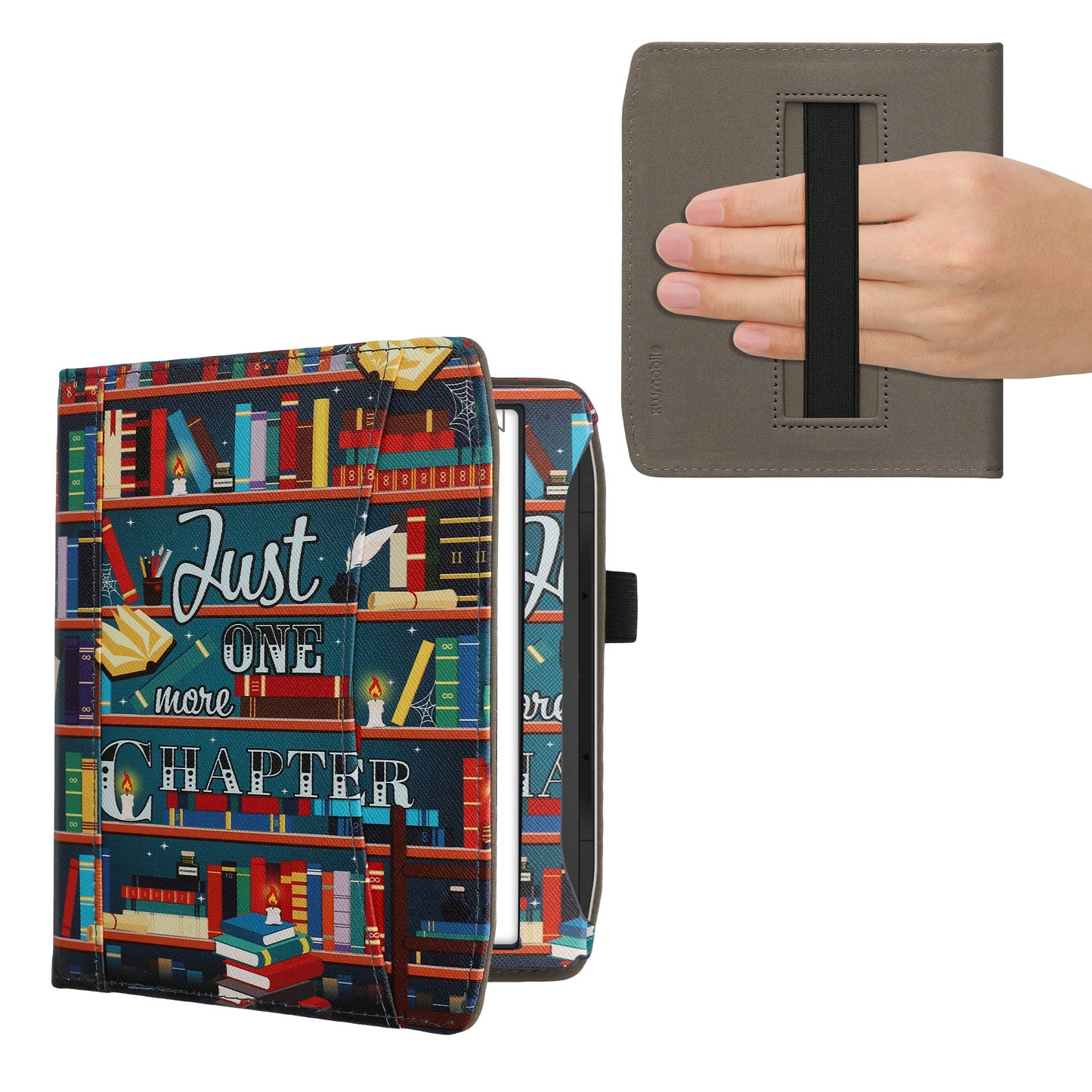kwmobile Flip Hülle kompatibel mit Pocketbook Era / Era Color - Vorderfach Handschlaufe