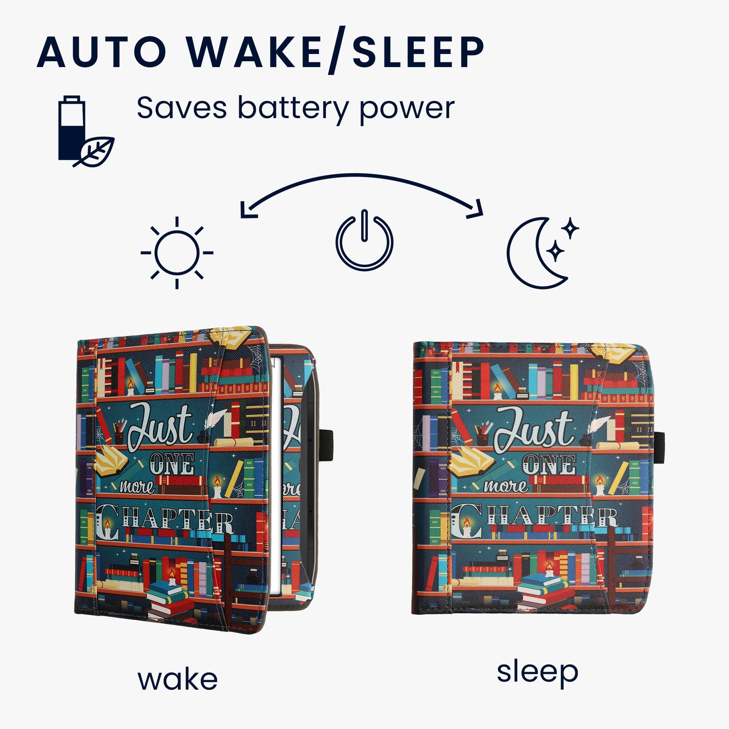 kwmobile Flip Hülle kompatibel mit Pocketbook Era / Era Color - Vorderfach Handschlaufe