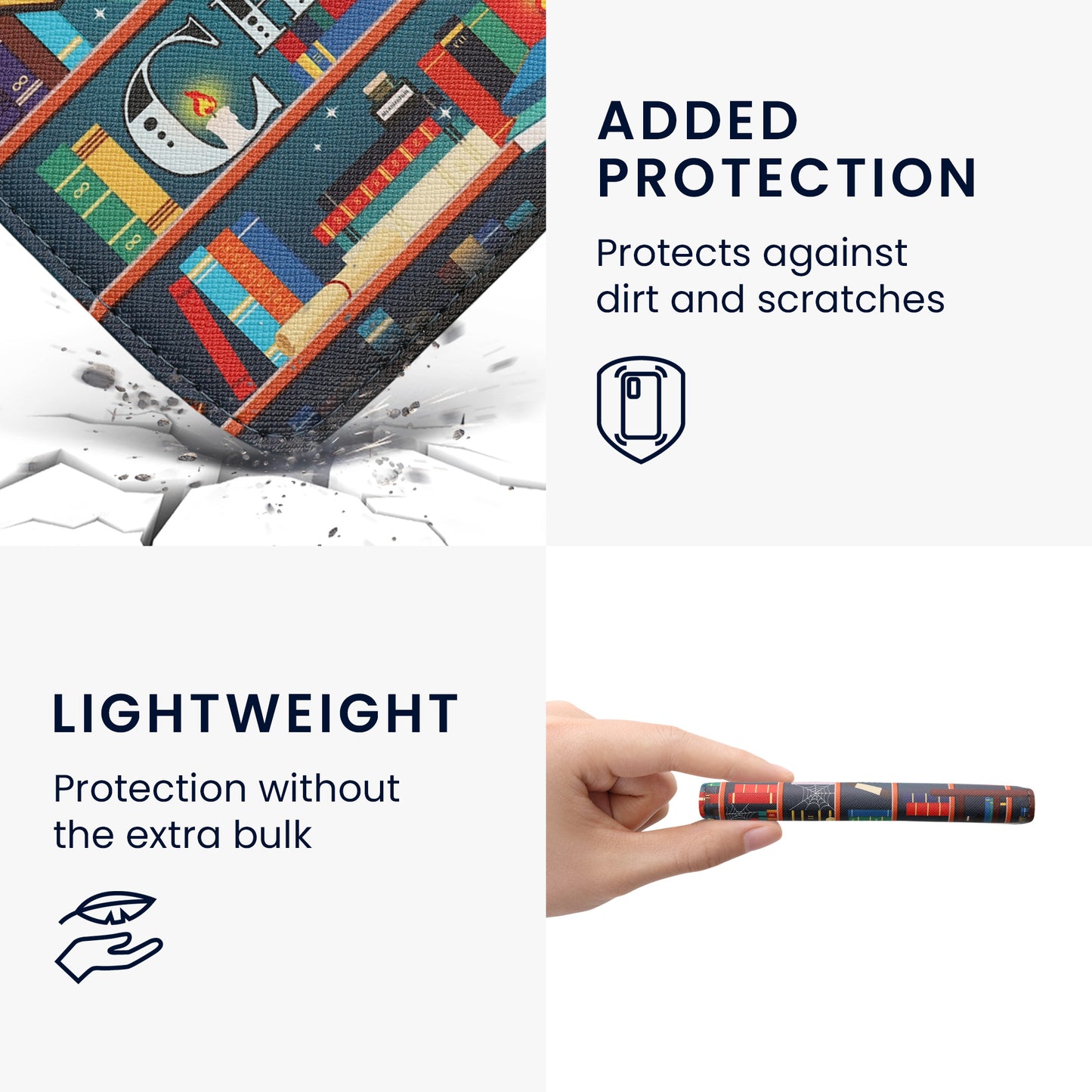 kwmobile Flip Hülle kompatibel mit Pocketbook Era / Era Color - Vorderfach Handschlaufe