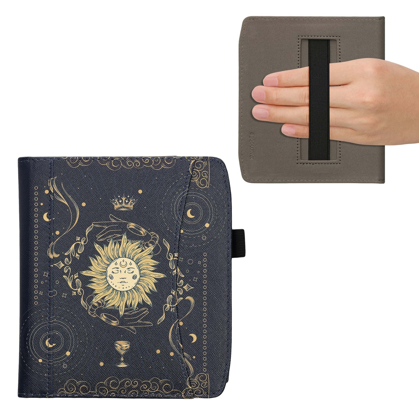 kwmobile Flip Hülle kompatibel mit Pocketbook Era / Era Color - Vorderfach Handschlaufe