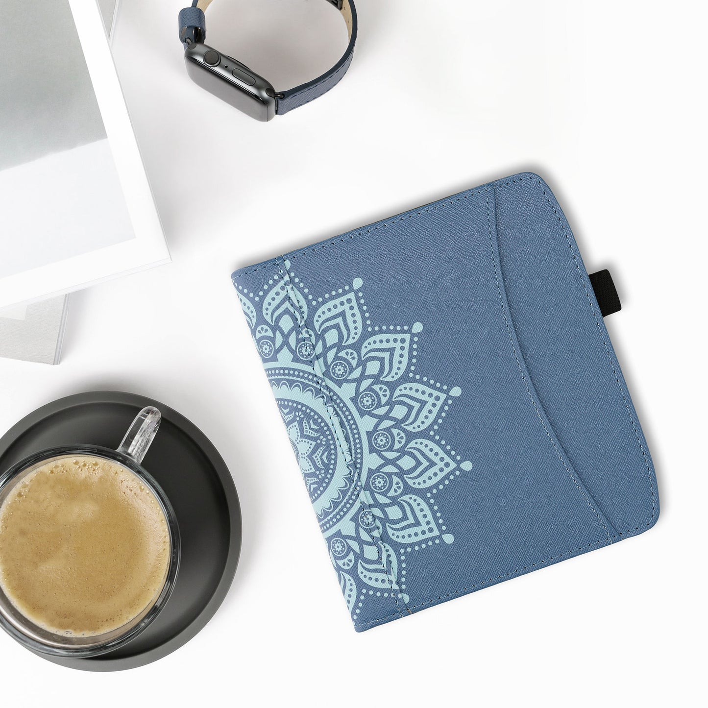 kwmobile Flip Hülle kompatibel mit Pocketbook Era / Era Color - Vorderfach Handschlaufe
