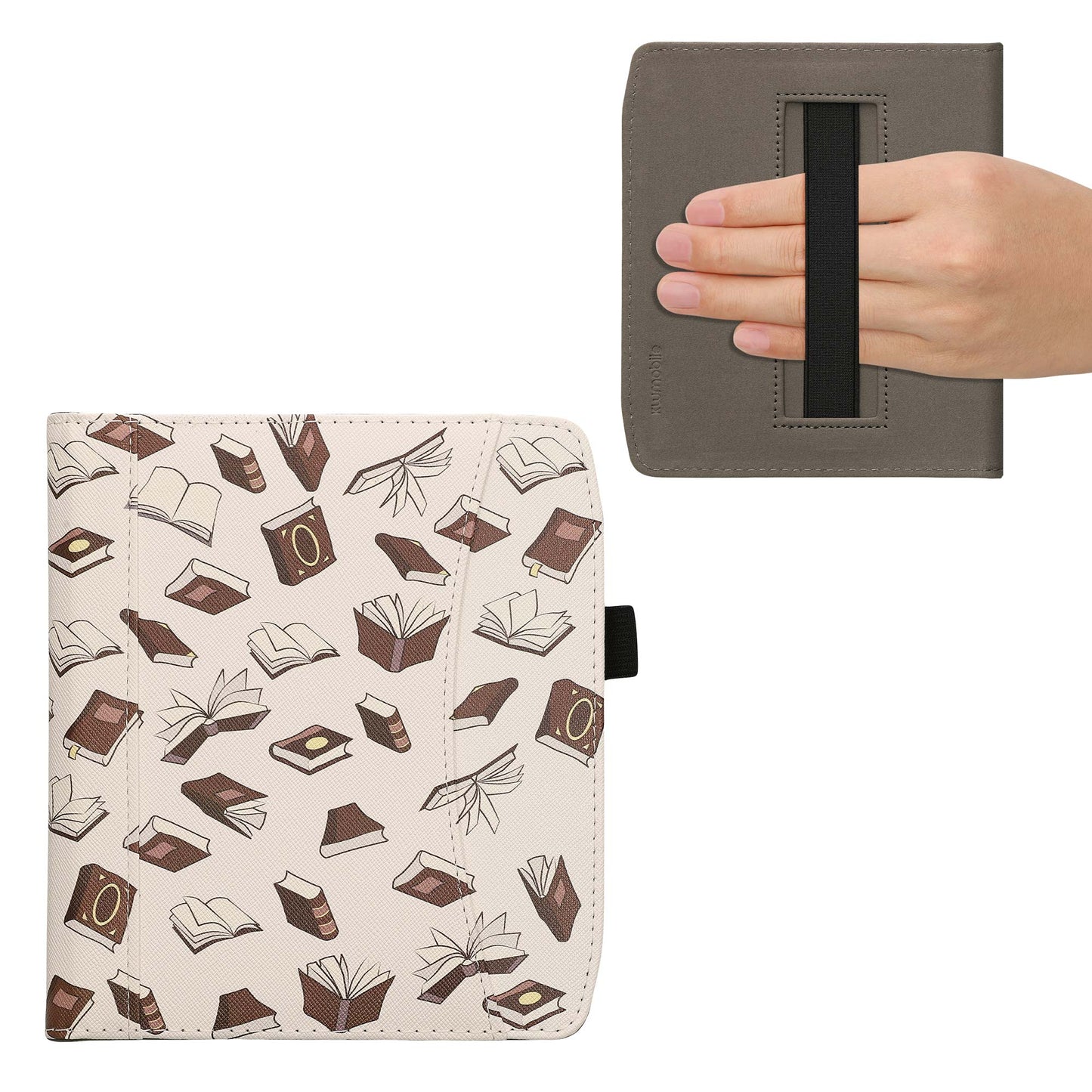 kwmobile Flip Hülle kompatibel mit Pocketbook Era / Era Color - Vorderfach Handschlaufe
