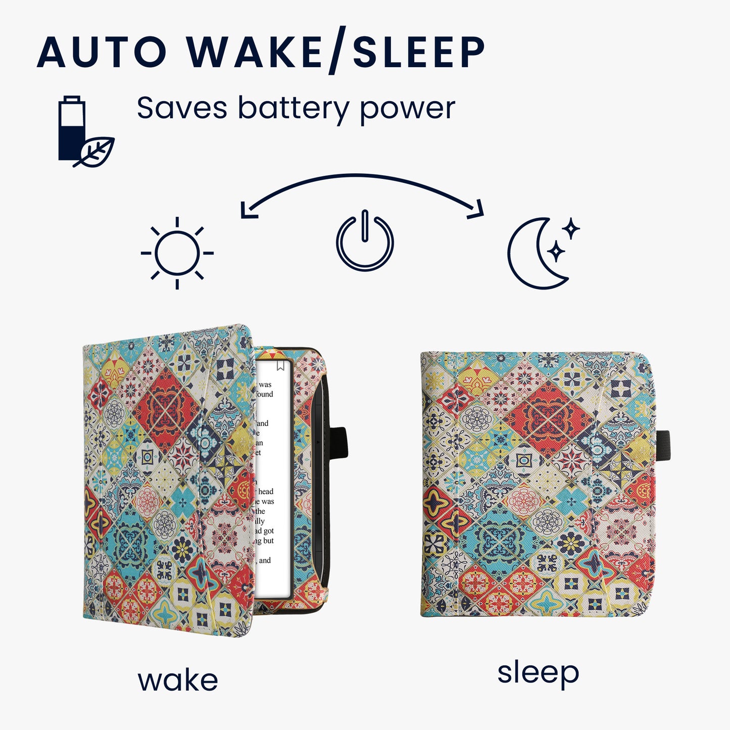 kwmobile Flip Hülle kompatibel mit Pocketbook Era / Era Color - Vorderfach Handschlaufe