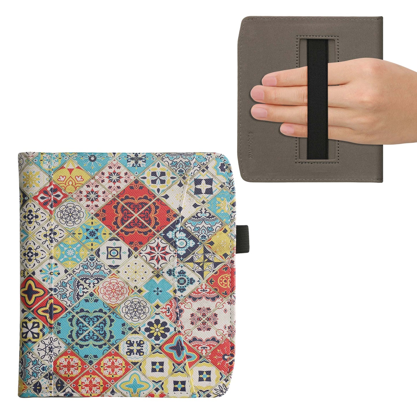 kwmobile Flip Hülle kompatibel mit Pocketbook Era / Era Color - Vorderfach Handschlaufe