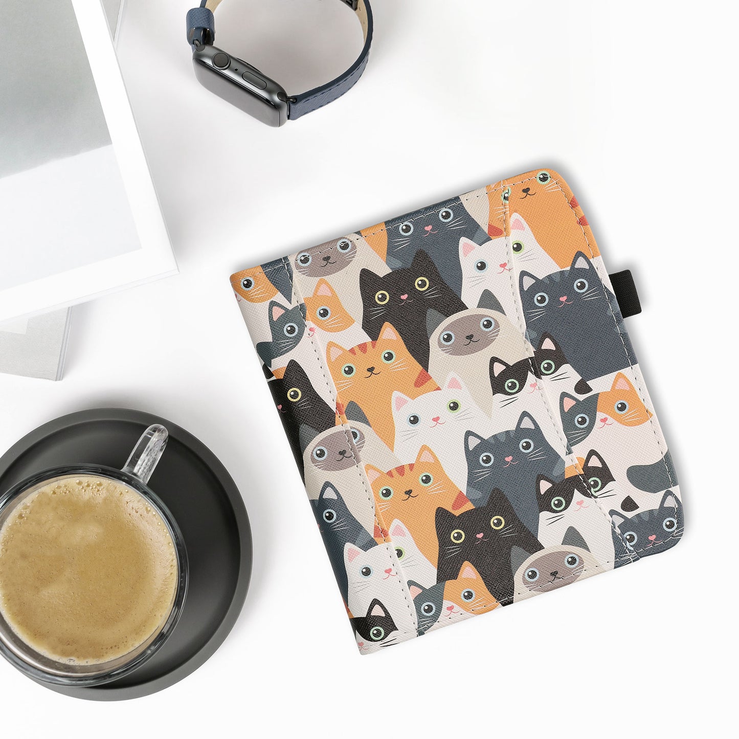 kwmobile Flip Hülle kompatibel mit Pocketbook Era / Era Color - Vorderfach Handschlaufe