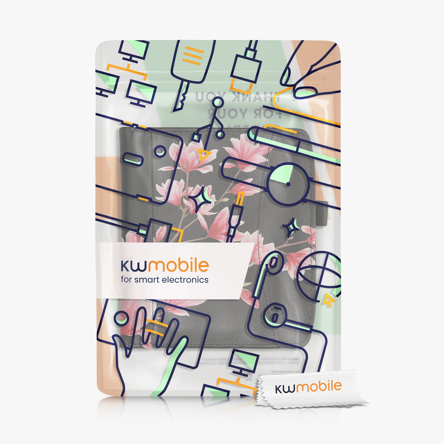 kwmobile Flip Hülle kompatibel mit Pocketbook Era / Era Color - Vorderfach Handschlaufe