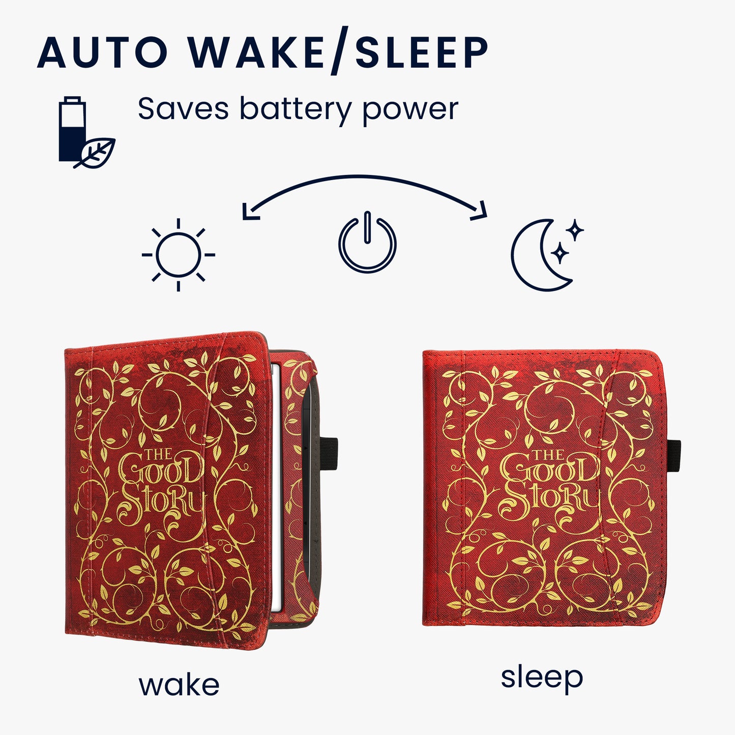 kwmobile Flip Hülle kompatibel mit Pocketbook Era / Era Color - Vorderfach Handschlaufe