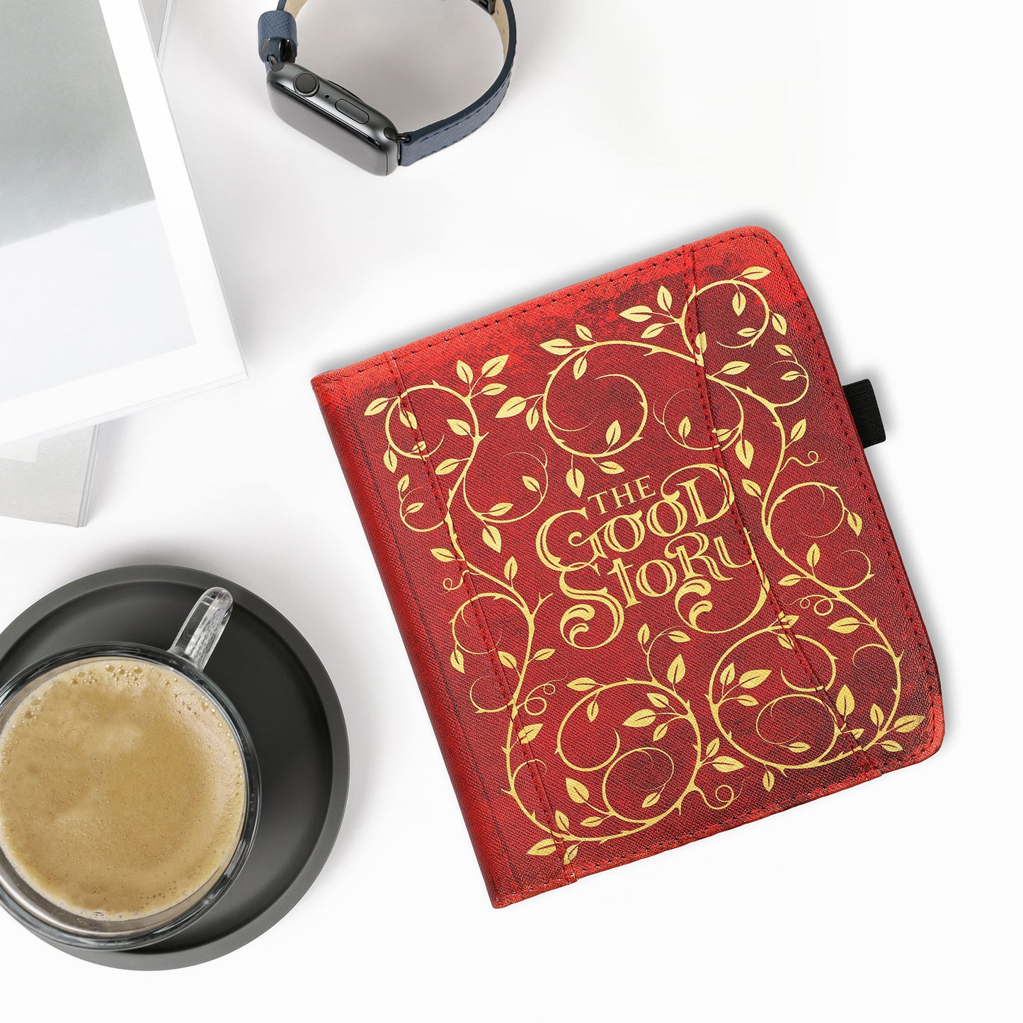 kwmobile Flip Hülle kompatibel mit Pocketbook Era / Era Color - Vorderfach Handschlaufe