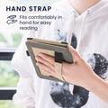 Tolino Vision 6 mit Handschlaufe Flip Case Herz Braun