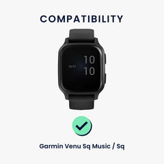 kwmobile Uhrenarmband für Garmin Venu Sq Music / Sq - Fitnesstracker Band Set - Ersatzarmband Smartwatch - [dsg02]