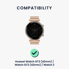kwmobile Armband kompatibel mit Huawei Watch GT3 / Watch GT2 / Watch 2 - Fitnesstracker Sportarmband Band - Innenmaße