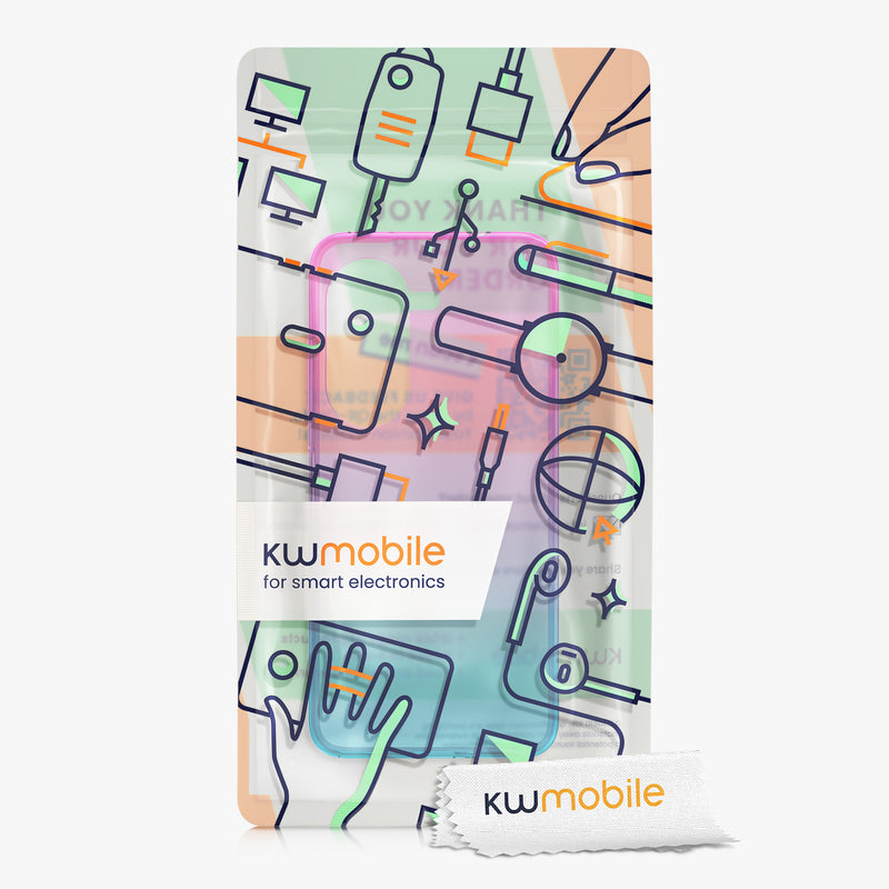 ASUS Zenfone 10 / Zenfone 9 Hülle Farbverlauf Pink Blau