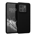 Gummierte Silikon Hülle für OnePlus 10T 5G in Schwarz