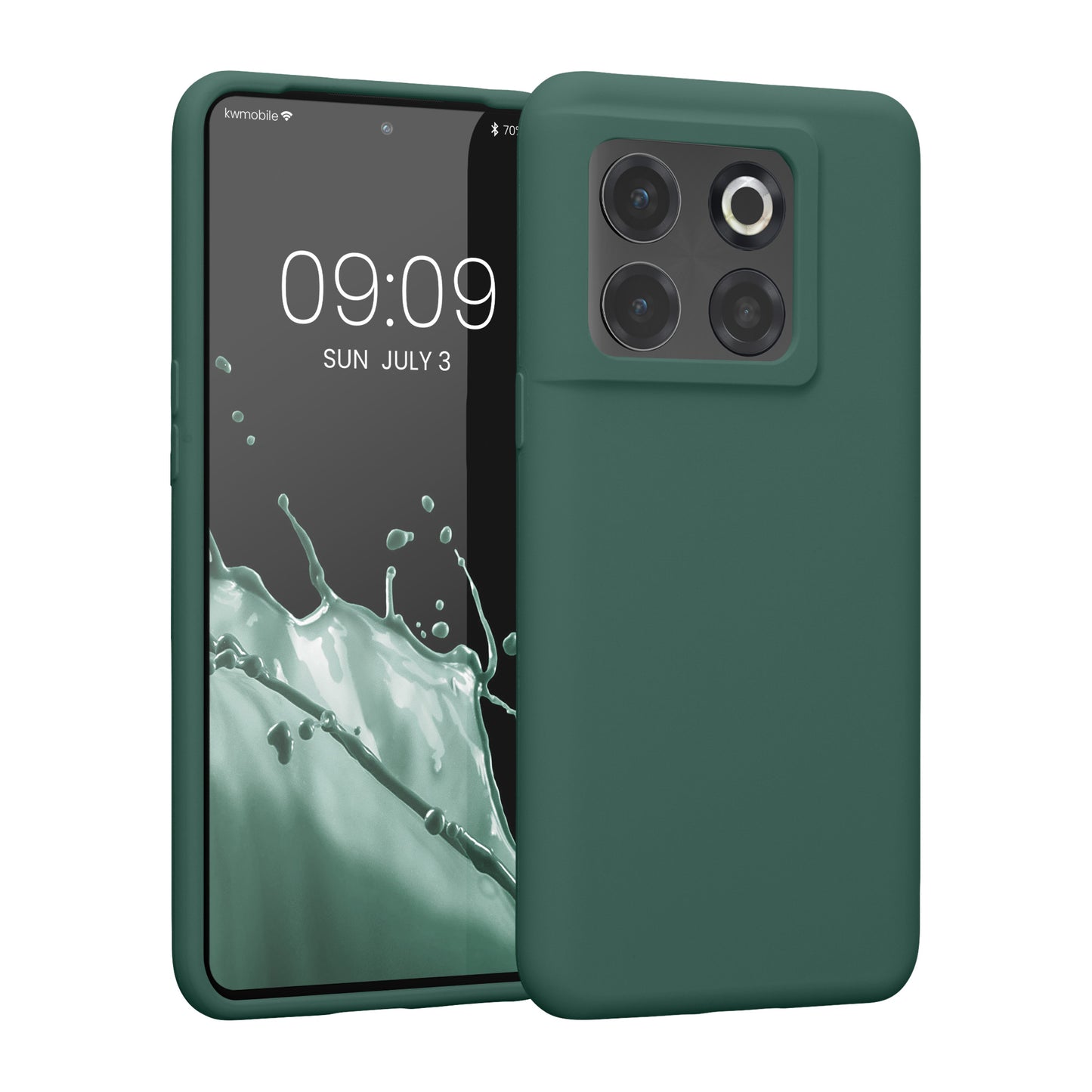 Gummierte Silikon Hülle für OnePlus 10T 5G in Schwarz