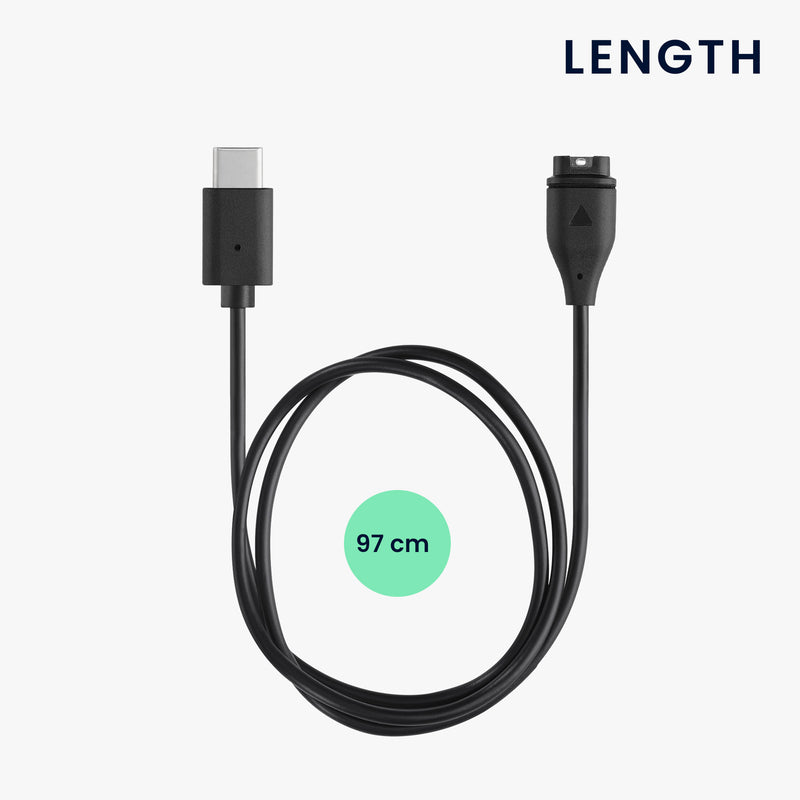 kwmobile Smartwatch Ladekabel für Garmin Instinct 2 Solar / Instinct 2 / 2X / 2S / Crossover / Tide USB Ladekabel