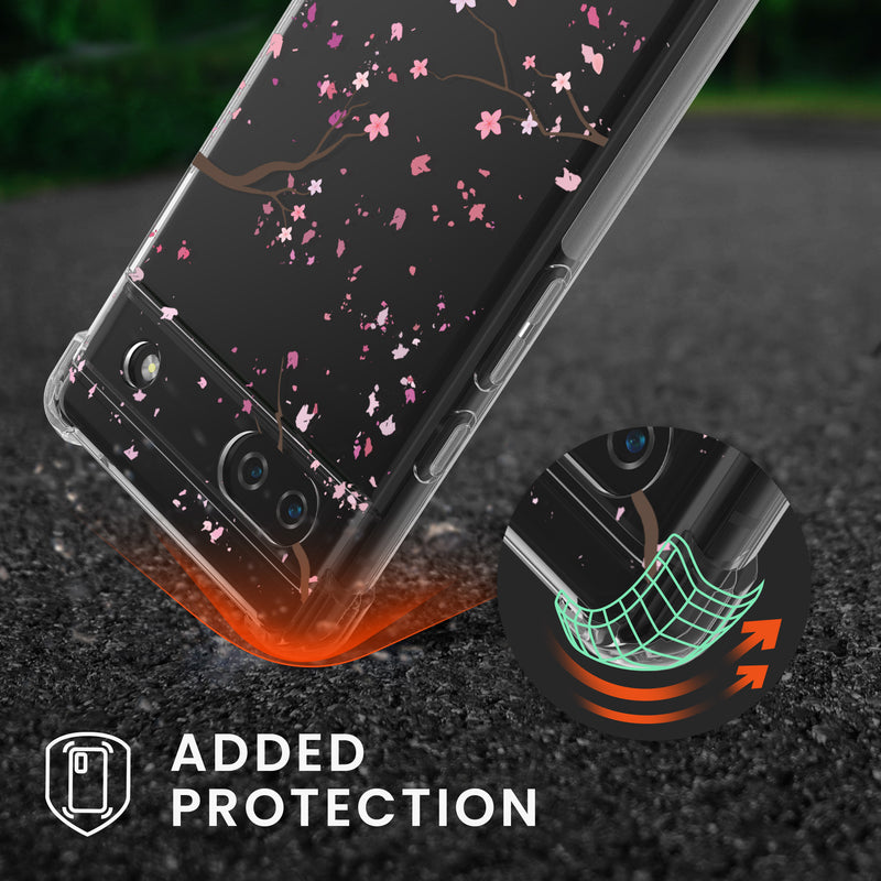 Google Pixel 6a Silikon Handykette gemustert