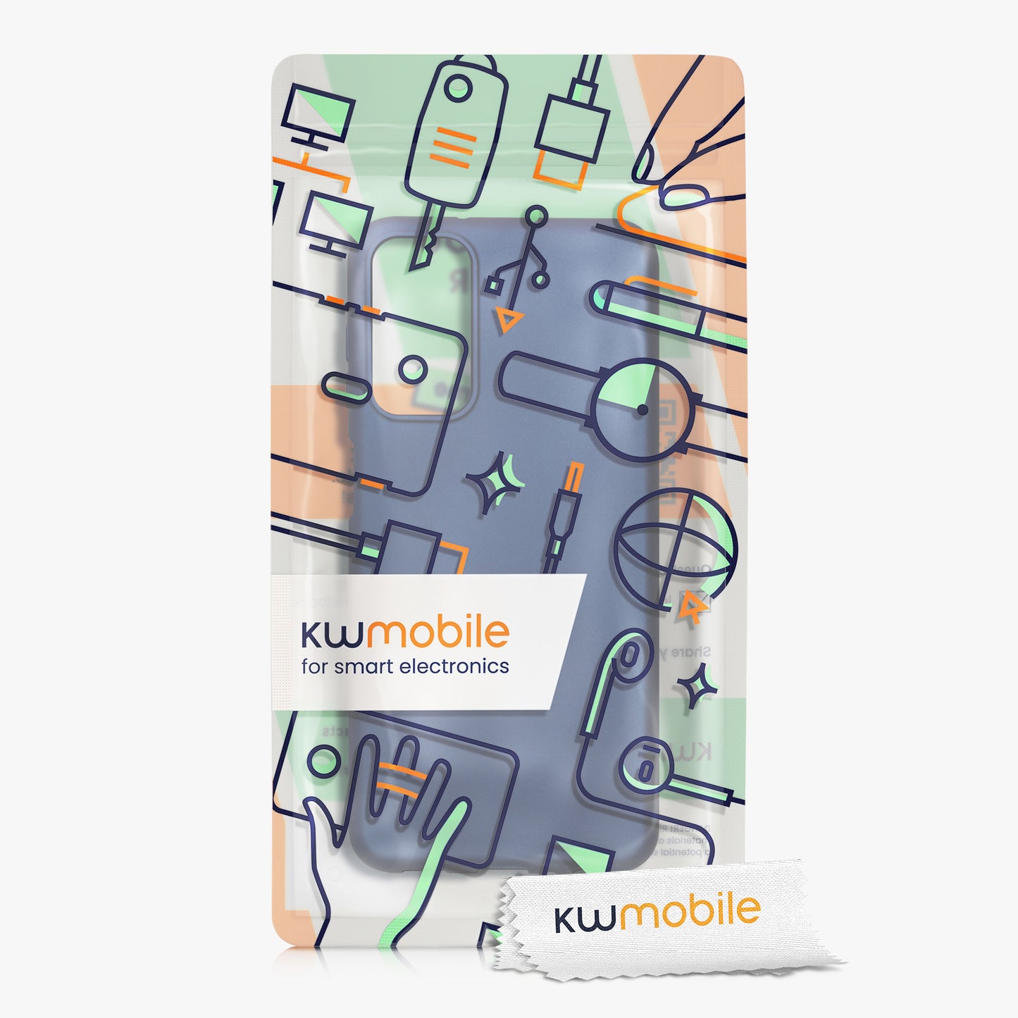 kwmobile Handyhülle für Samsung Galaxy M13 Hülle - Silikon Case metallisch schimmernd - Schutzhülle Cover