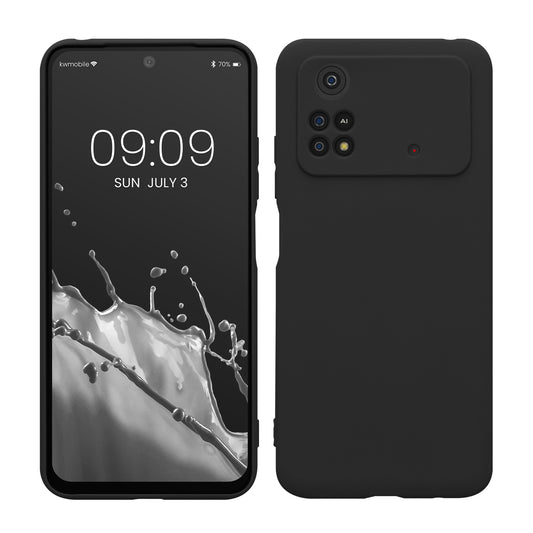 kwmobile Handyhülle für Xiaomi Poco M4 Pro Hülle - weiches Handy Silikon Case - Schutzhülle Cover