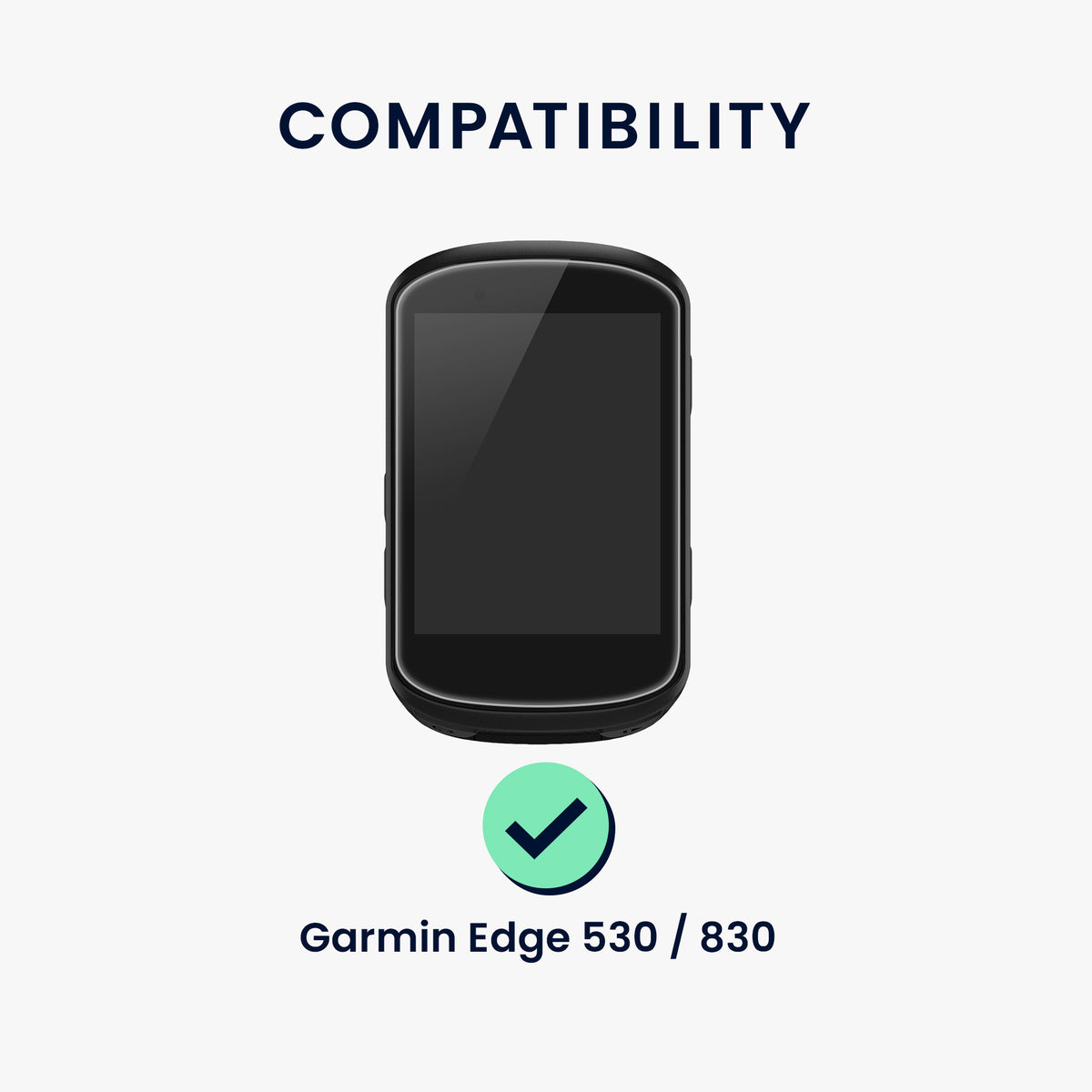 kwmobile Schutzglas kompatibel mit Garmin Edge 530 / 830 - Hartglas Schutzfolien Set für Fahrrad GPS - Displayschutz