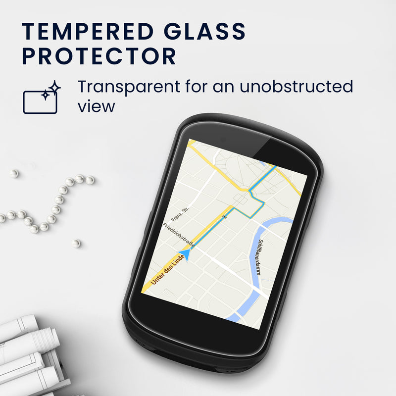 kwmobile Schutzglas kompatibel mit Garmin Edge 530 / 830 - Hartglas Schutzfolien Set für Fahrrad GPS - Displayschutz