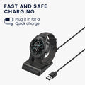 kwmobile USB Ladegerät für Ticwatch Pro 5 / Pro 3 / Pro 3 Lite / E3 Ladekabel - Ersatz Ladegerät für Smartwatch Fitness