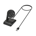 kwmobile USB Ladegerät für Ticwatch Pro 5 / Pro 3 / Pro 3 Lite / E3 Ladekabel - Ersatz Ladegerät für Smartwatch Fitness Tracker mit Standfunktion - Docking Station mit USB Anschluss Schwarz  