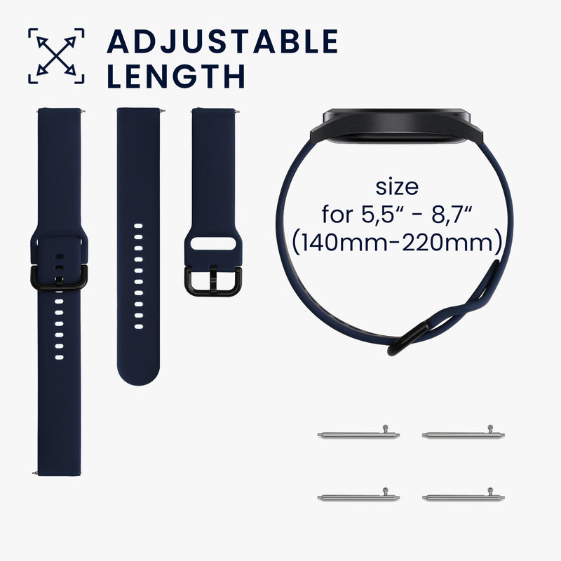 kwmobile Uhrenarmband für Huami Amazfit GTR Mini / GTS 4 Mini / GTS 3 / Amazfit Active 2 / Active Edge - Fitnesstracker