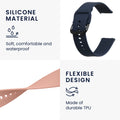 kwmobile Uhrenarmband für Huami Amazfit GTR Mini / GTS 4 Mini / GTS 3 / Amazfit Active 2 / Active Edge - Fitnesstracker
