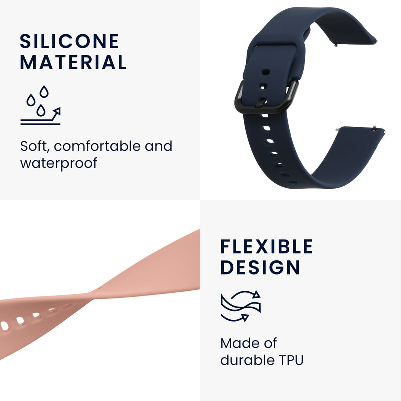 kwmobile Uhrenarmband für Huami Amazfit GTR Mini / GTS 4 Mini / GTS 3 / Amazfit Active 2 / Active Edge - Fitnesstracker