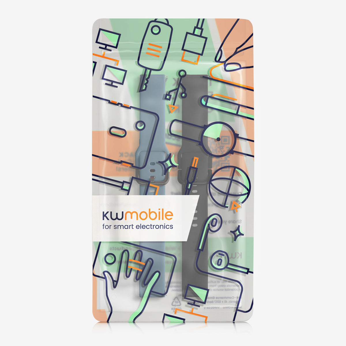 kwmobile Uhrenarmband für Huami Amazfit GTR Mini / GTS 4 Mini / GTS 3 / Amazfit Active 2 / Active Edge - Fitnesstracker