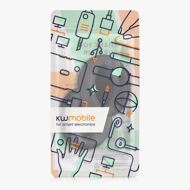 kwmobile Ohr Polster für Sennheiser HD400S / HD450SE / HD458BT Ohrpolster - Ersatz Ohrpolster - Kopfhörer Ersatzteile