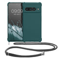 kwmobile Necklace Case kompatibel mit Google Pixel 7 Pro Hülle - Cover mit Kordel zum Umhängen - Silikon Schutzhülle