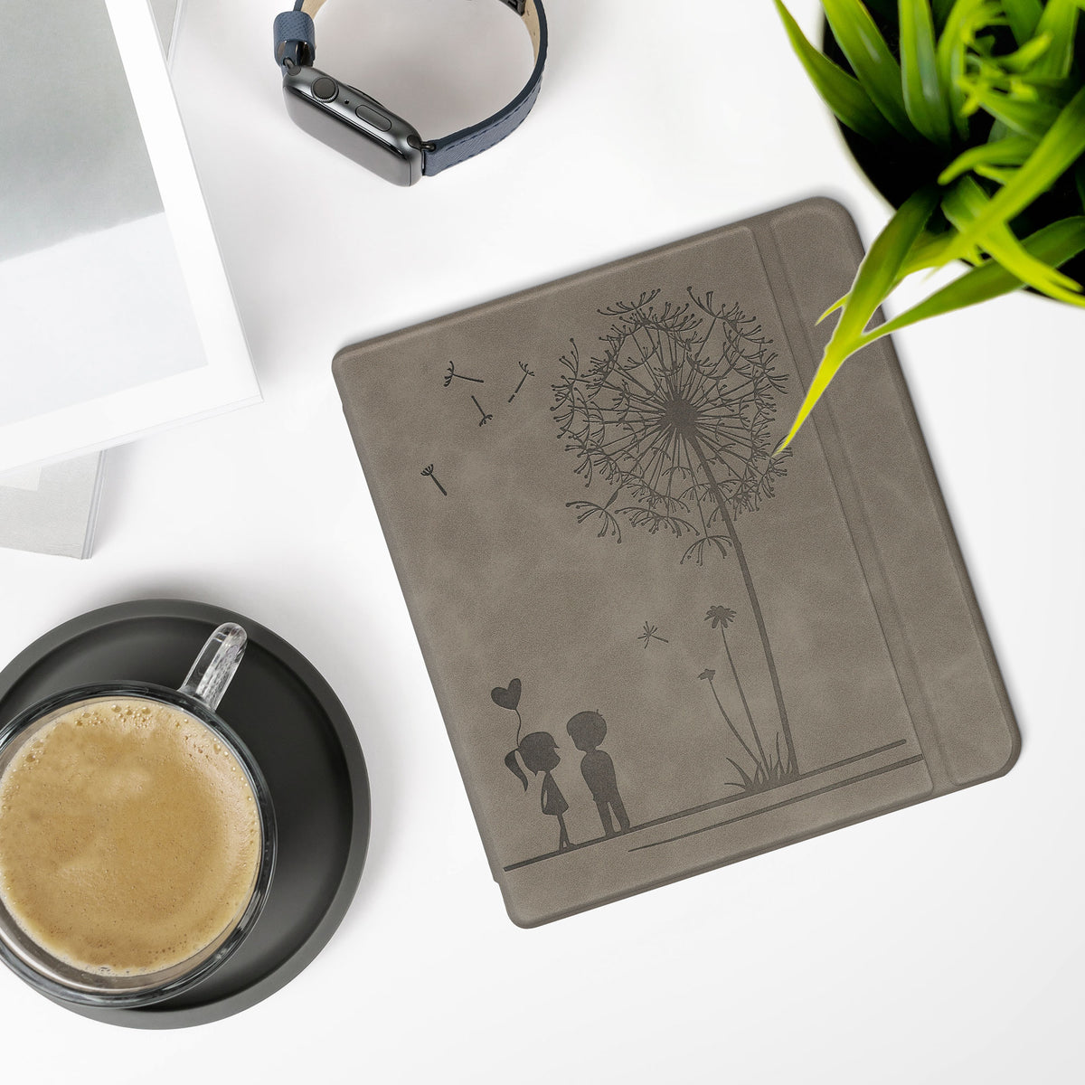 Tolino Epos 3 Kunstleder eReader Hülle mit Auto-Sleep Aufgehende Sonne