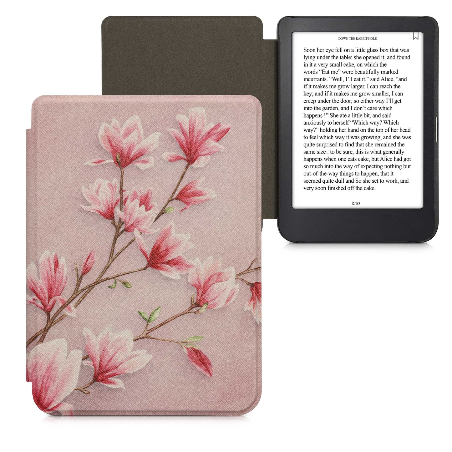 kwmobile Schutzhülle für Kobo Clara 2E / Tolino Shine 4 Hülle - eReader Flip Case mit Auto Sleep Funktion