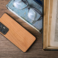 Holzhülle mit TPU Bumper für Xiaomi 12T / 12T Pro Kirschholz