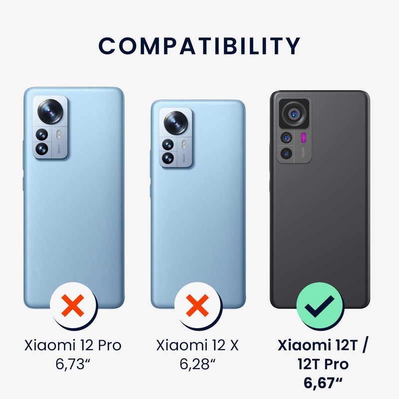 Holzhülle mit TPU Bumper für Xiaomi 12T / 12T Pro Kirschholz