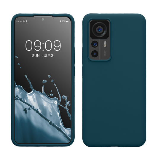 kwmobile Handyhülle für Xiaomi 12T / 12T Pro Hülle - Case Silikon - Kabelloses Laden - Schutzhülle Cover