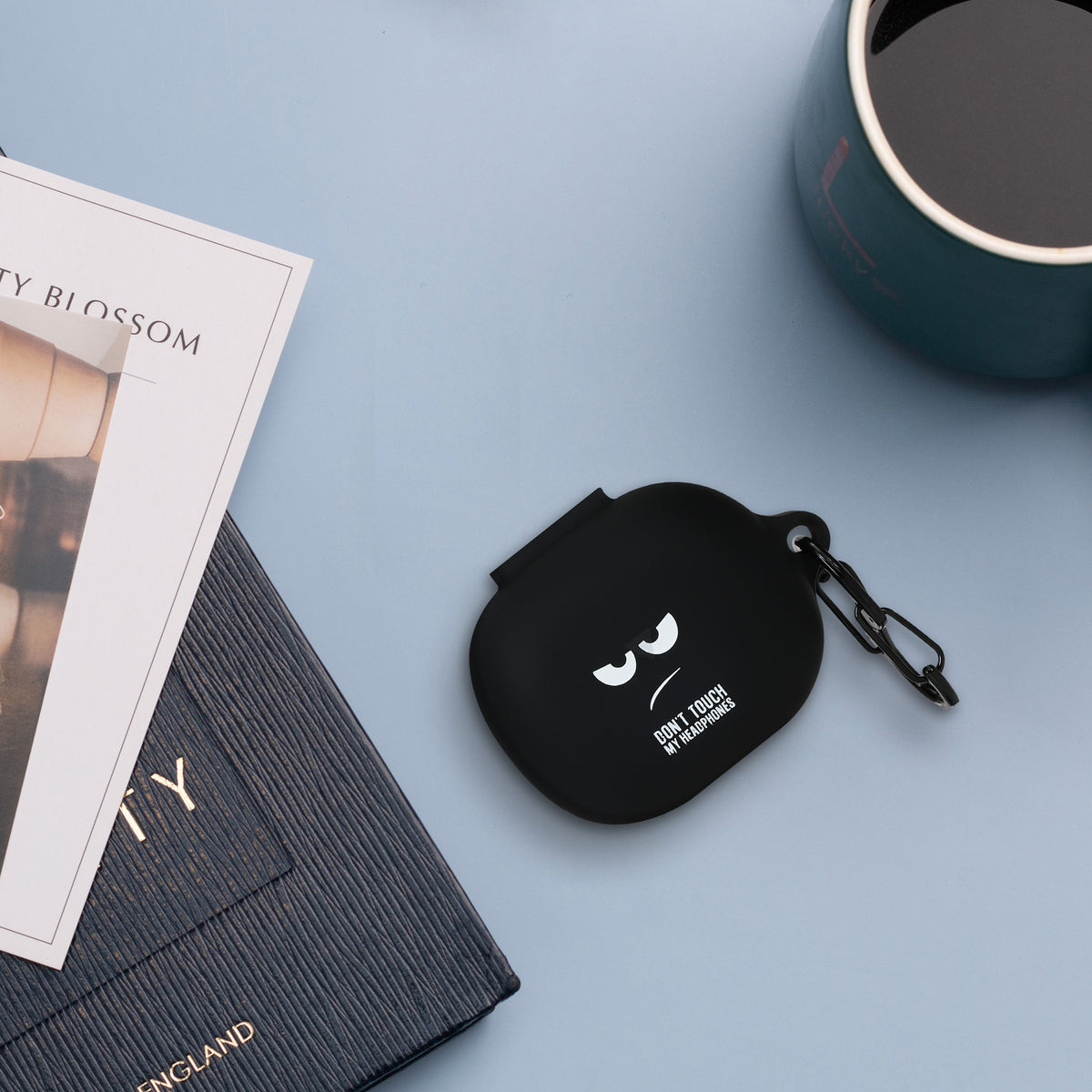 Anker Soundcore Life P3 Kopfhörer Hülle stoßfest mit Karabiner Don't Touch My Headphones