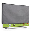 kwmobile 55" TV Abdeckung Indoor - Fernseher Hülle Bildschirmschutz Abdeckung - TV Bildschirm Staubschutzhülle - Fernsehabdeckung - Leinen Dunkelgrau Dunkelgrau  