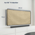 kwmobile Hülle kompatibel mit 24-26" Monitor - Schutzhülle Staubschutz Abdeckhaube für PC Bildschirm - Computer Screen Cover Staubhaube Haube