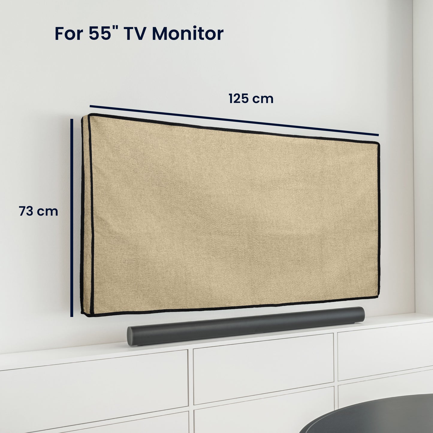 kwmobile Hülle kompatibel mit 24-26" Monitor - Schutzhülle Staubschutz Abdeckhaube für PC Bildschirm - Computer Screen Cover Staubhaube Haube