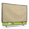 kwmobile 55" TV Abdeckung Indoor - Fernseher Hülle Bildschirmschutz Abdeckung - TV Bildschirm Staubschutzhülle - Fernsehabdeckung - Leinen Beige Beige  