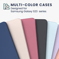 Samsung Galaxy S23 Ultra Silikon Handyhülle Dunkler Schiefer