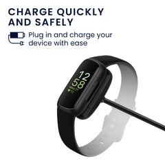 kwmobile Smartwatch Ladekabel für Fitbit Inspire 3 USB Ladekabel für Smartwatch - Smart Watch Aufladekabel