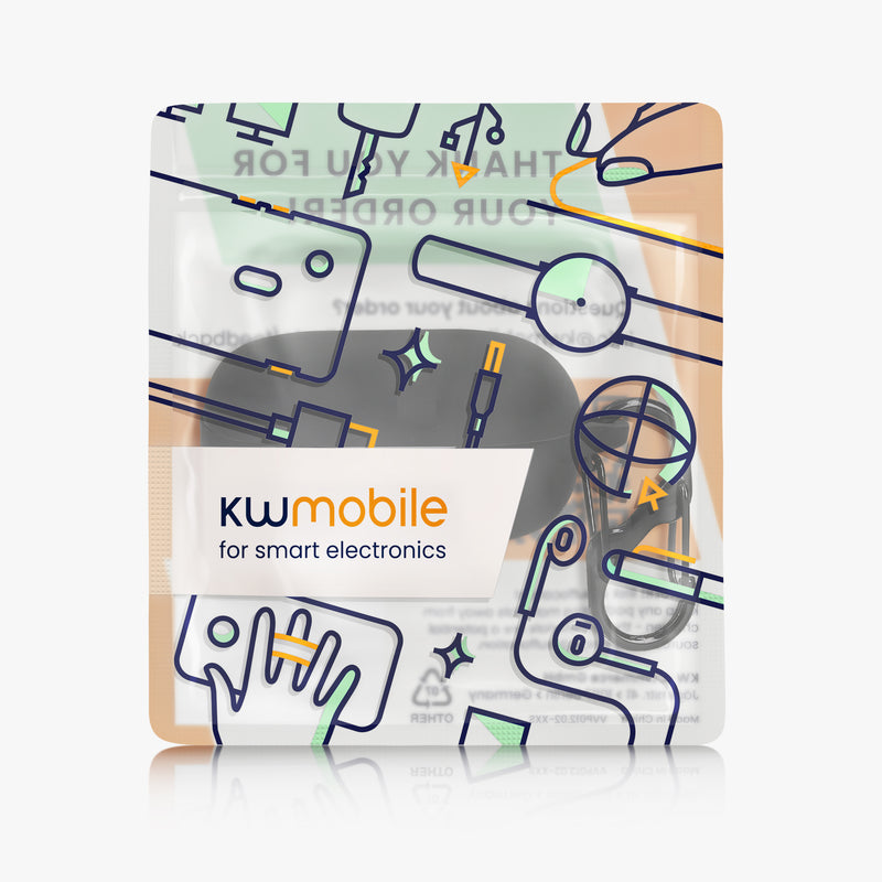 kwmobile Schutzhülle für JBL Wave Flex / Wave Flex 2 Hülle - TPU Case für Kopfhörer Ladecase - stoßfestes Cover