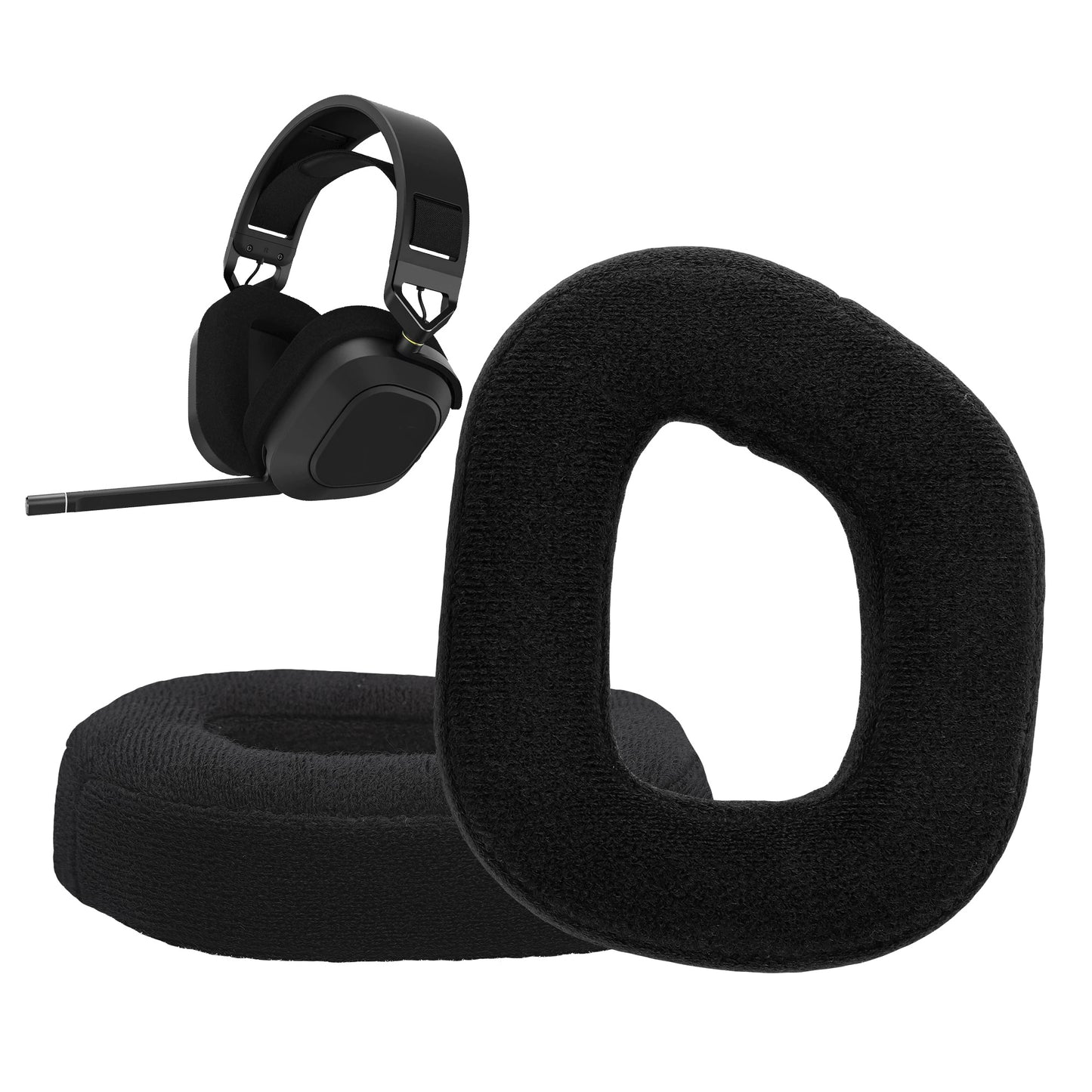 kwmobile Ohr Polster für Corsair HS80 Ohrpolster Ersatz Ohrpolster Kopfhörer Ersatzteile Kopfhörer Ersatzpolster für Over Ear Headphones