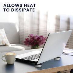 kwmobile Laptop Ständer klein universal - Hitzeschutz Erhöhung Unterlage Notebook Halter - höhenverstellbar - [dsg01]
