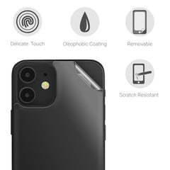 kwmobile Schutzfolie Rückseite kompatibel mit Apple iPhone 12 Folie Backcover Smartphone Handyfolie - Transparent