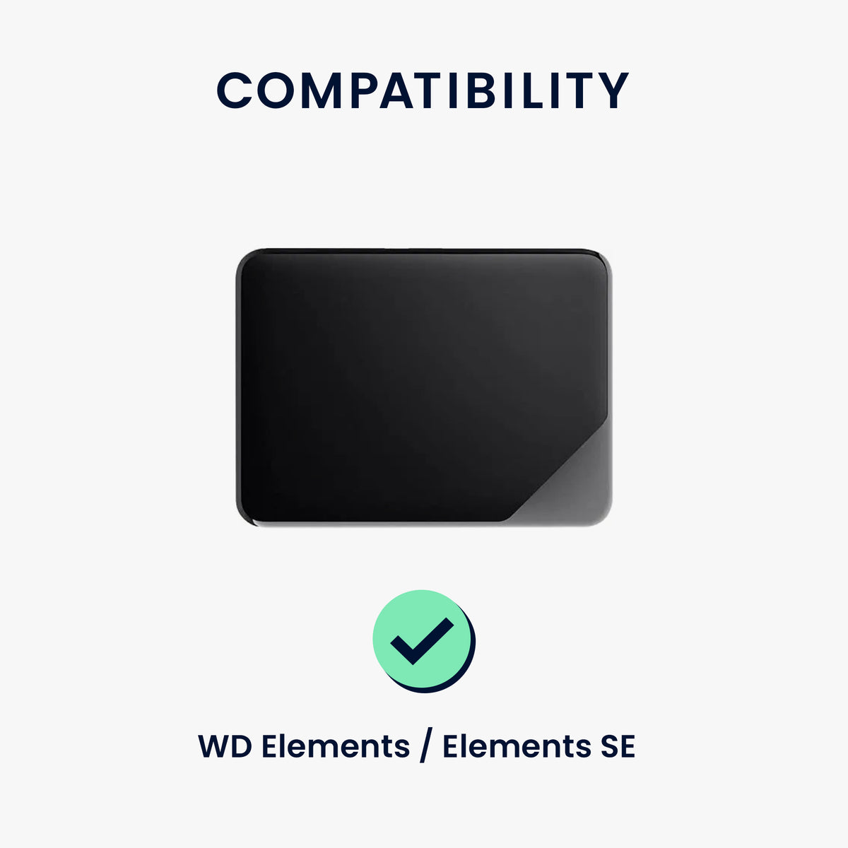 Hülle kompatibel mit WD Elements / Elements SE Festplatte