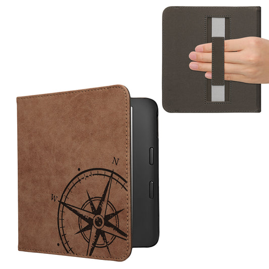 kwmobile Klapphülle kompatibel mit Kobo Libra 2 - Kunstleder Hülle für eReader - mit Handschlaufe